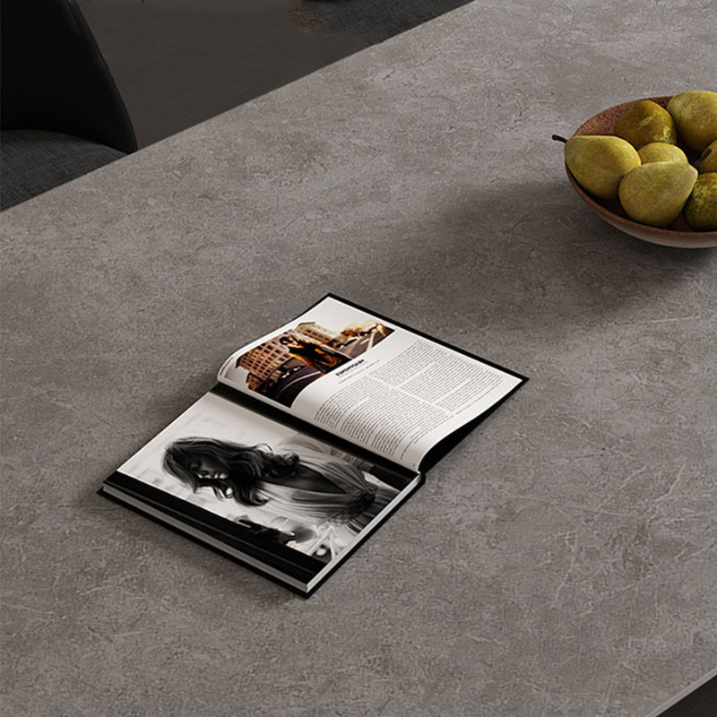 Dreven Metal Base Dining Table, 29.5"H x 62.9"L x 31.4"W