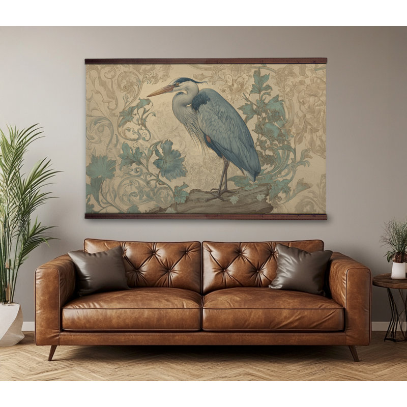 Tapisserie murale botanique rétro, 40''Hx60''W