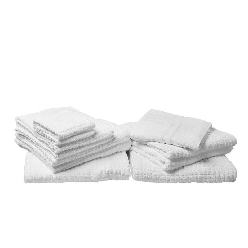 Amill Lightweight Waffle Mulit-Size Set, White