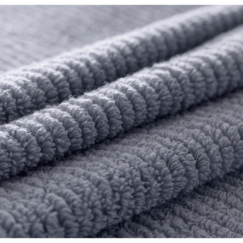 Turkish Ribbed Ribbed Bath Towel, Mineral