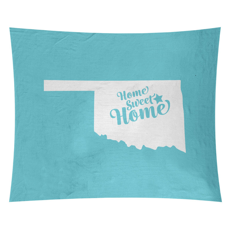 Tapisserie Sweet Home Tulsa, H 51 po x l 60 po, Bleu sarcelle