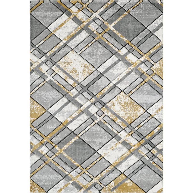 Dicicco Plaid Area Rug, Rectangle 160 x 220cm