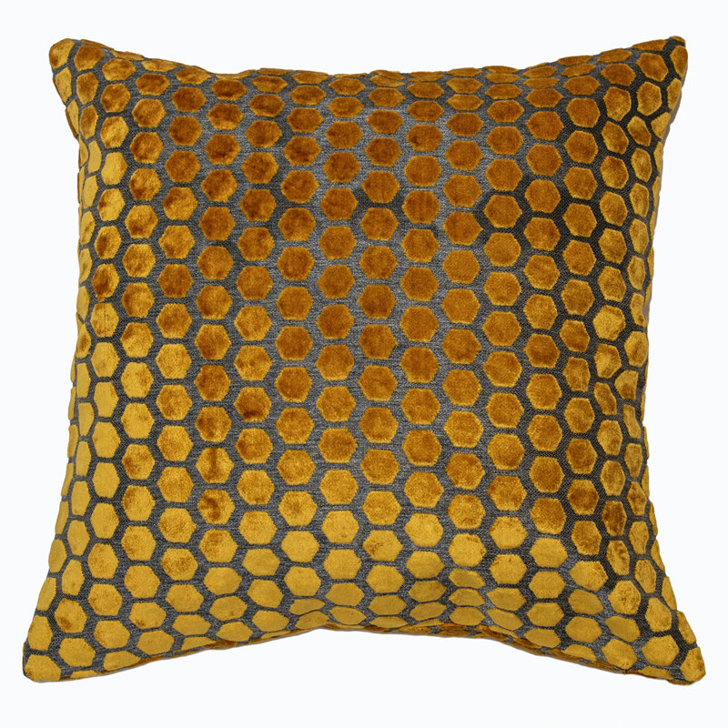 Abstract Sqaure Throw Cushion, Aubergine, 56cm H x 56cm W