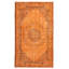 Tapis orange en laine noué à la main de conception unique 2000 pi 5 pi 4 po x 8 pi 11 po de couleur olivier 2000 pi