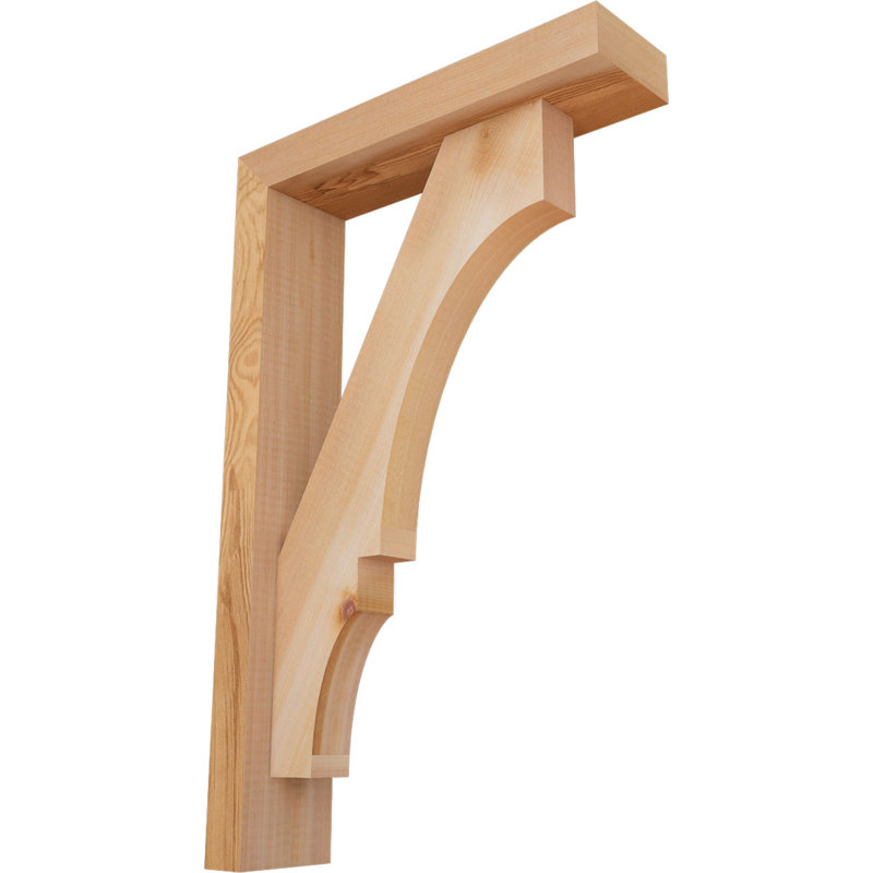 Support de bloc Balboa avec entretoise décalée, 22 x 14, Cèdre rouge occidental de l 3 1/2 po (lisse)