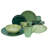 NATURE COLLECTION 16 Piece Porcelain China Dinnerware Set - Service for 4