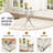 Square Pedestal Dining Set With 4 Luxury Faux Leather Dining Chairs-112246293-112246292