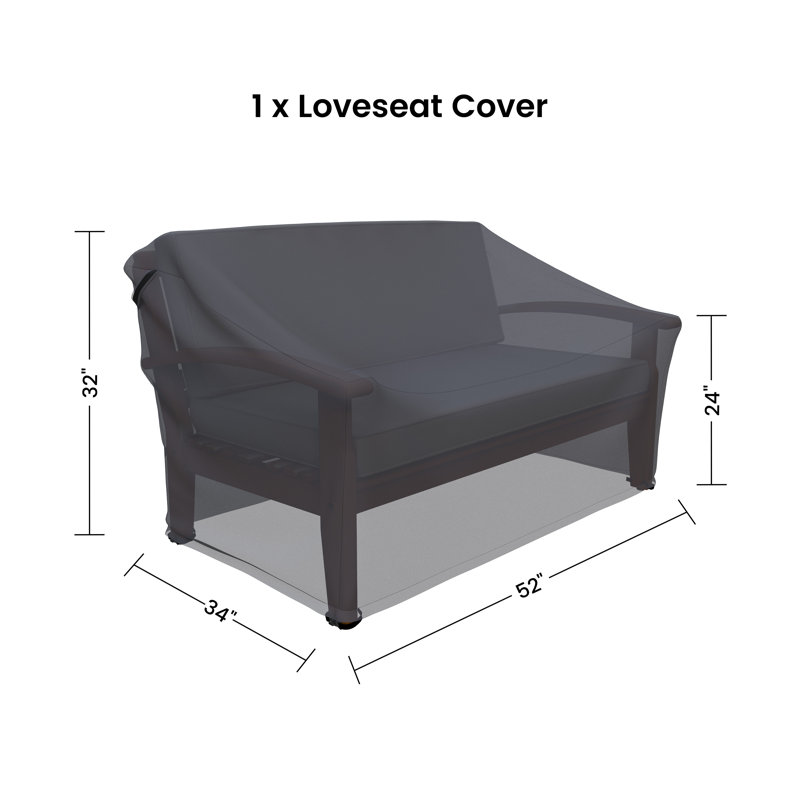Laurent Acacia Outdoor Loveseat Cover