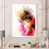 Toile blanche avec cadre photo