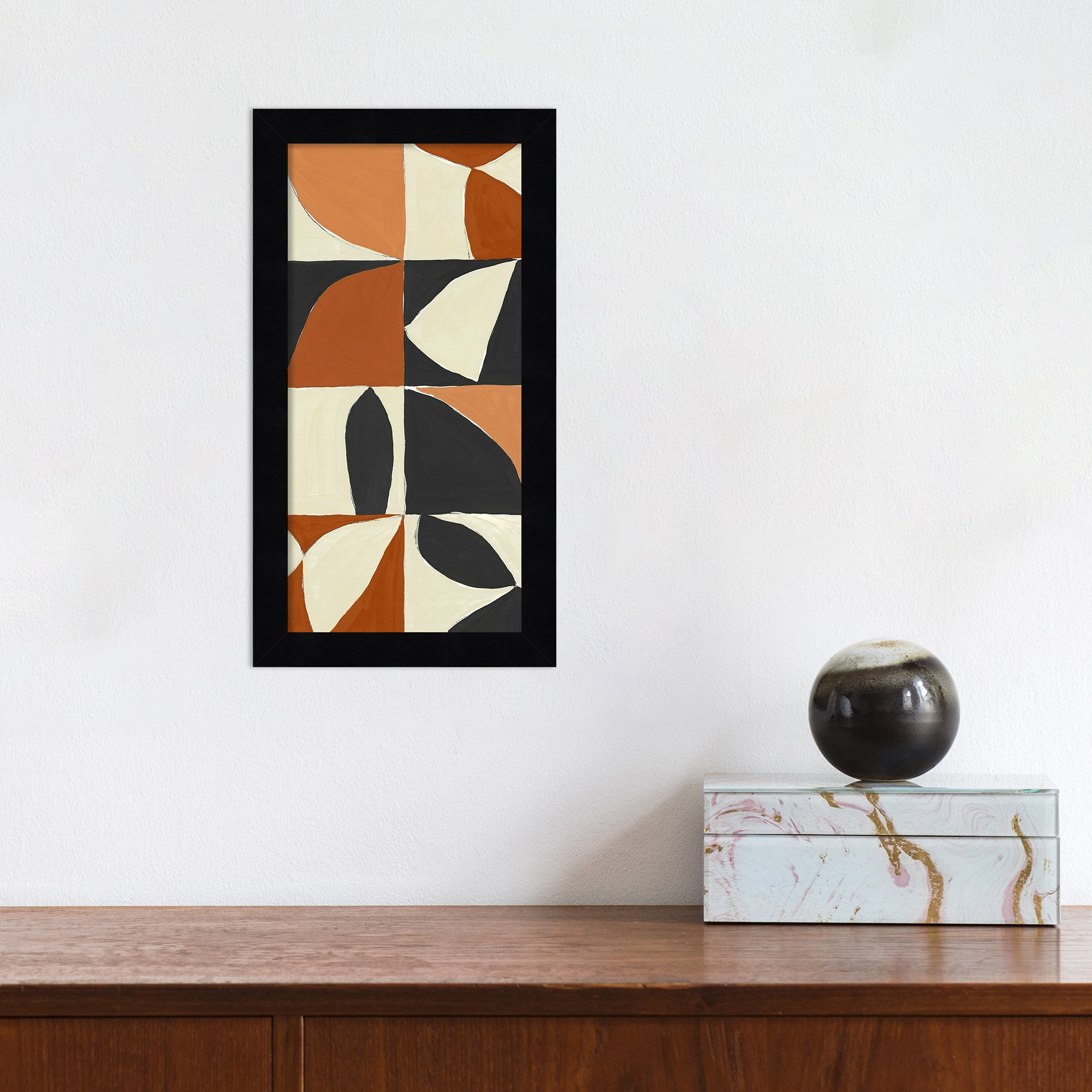 Honoring Matisse Warm by Isabelle Z, Black, 13" H x 7" W x 1" D