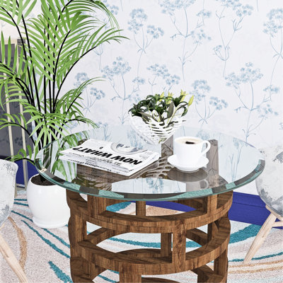 Plateau de table en verre trempé transparent de 24 po x 24 po x 0,4 po, bord lisse et poli, résistant à l'usure, idéal pour les tables de bureau commerciales de 24 po d'épaisseur, 2 à 5 po d'épaisseur, transparent avec impact de chaleur pour le café