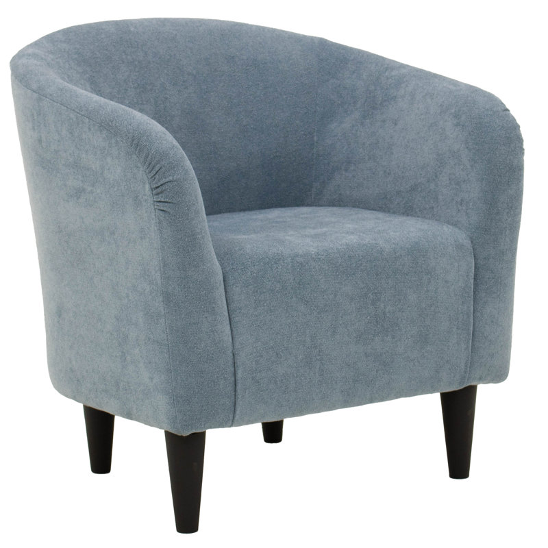 Fauteuil demi-tonneau de 29,50 po de largeur, Chloe Sky 100% Polyester