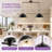 41'' 2-Light Black Dome Pendant Lights, Industrial Hanging Fixtures for Kitchen Island-194686325