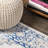 Clarice Inigo Cottage Medallion Blue/Gray Rug-1407830666
