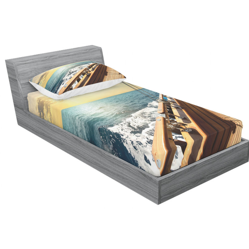 Microfiber Sheet Set, Twin Sheet Set with Fitted Sheet