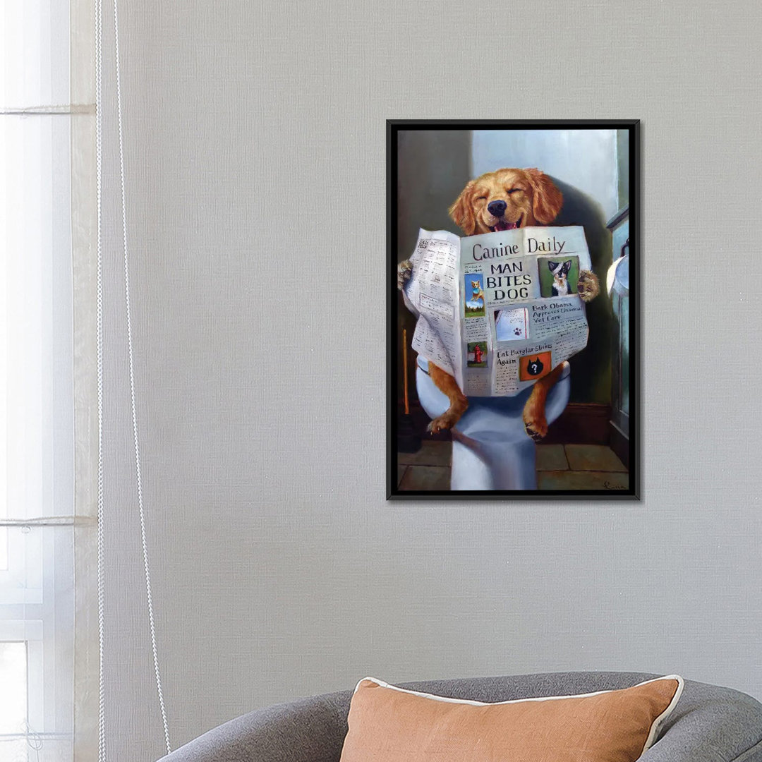 Swindle Heffernan Dog Gone Funny by Swindle Heffernan - Print on Wrapped Canvas The Twillery Co.® Mat 