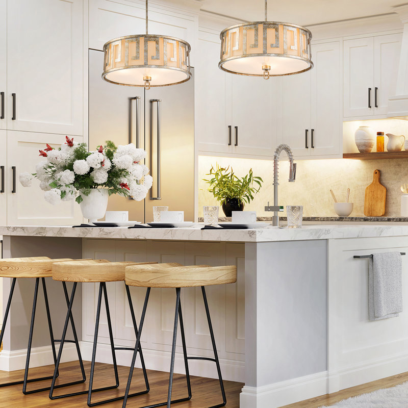 3 - Light Single Drum Pendant