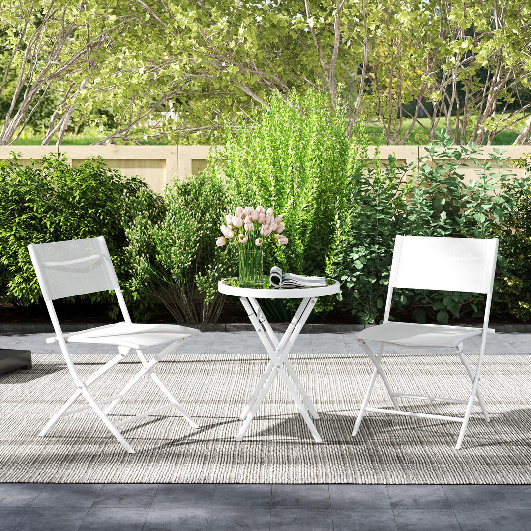 Round 3 - Piece 2 - Person 50Cm L Outdoor Table Set
