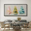 "Pastel Coloured Christmas Tree", très grandes photos, impression sur toile encadrée-120284274-120284273
