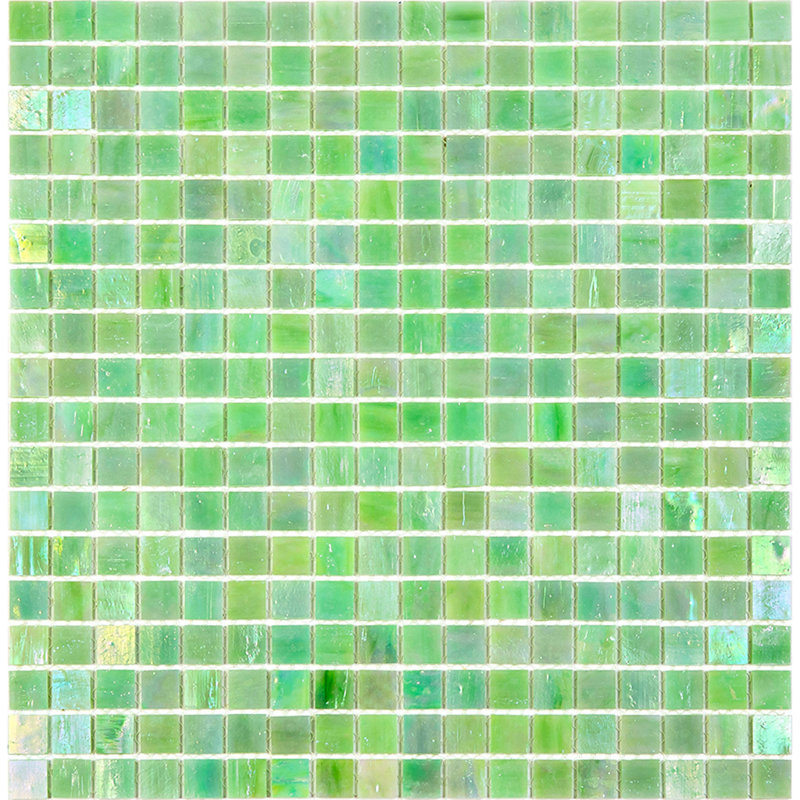 Skosh 0.6" x 0.6" Glass Grid Mosaic Wall & Floor Tile , British Racing Green
