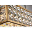 Lustre linéaire en cristal à facettes Adeline