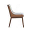 Modern Contemporary Walnut Finish 5Pc Dining Set Rectangle Table And 4X Wingback Side Chairs Retro Style Dining Furniture