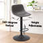 Ensemble de 2 tabourets de bar réglables, tabourets de bar pivotants de style Mid-Century, tabourets de bar industriels avec dossier et chaises de bar à hauteur de comptoir-1276251509