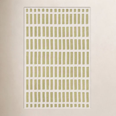 Jason Wu Hand-Woven Geometric Olive Rug