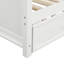 Lit de jour simple en bois avec lit gigogne simple (blanc)