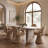 Slone - Modern Beige Concrete Dining Table