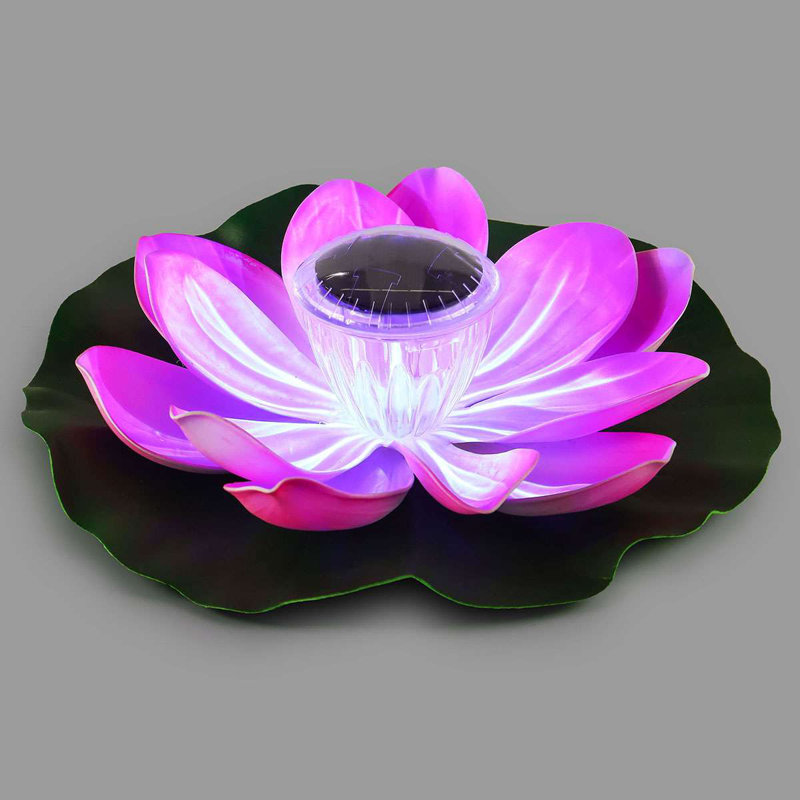 Lumières flottantes à énergie solaire pour piscine extérieure, Rose