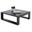 Petite table basse d'extérieur carrée en aluminium