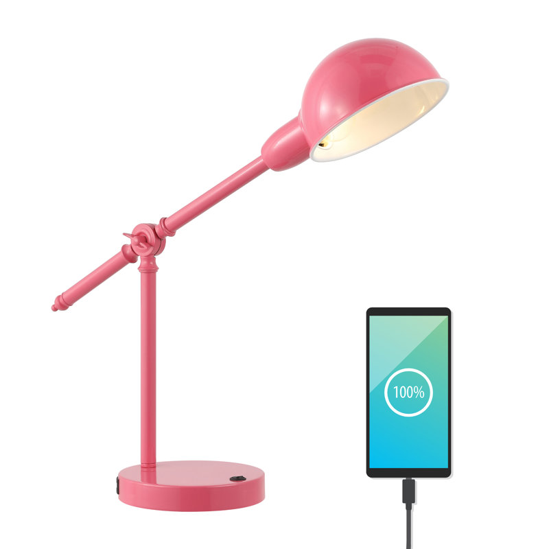 Lampe de bureau Candas, Rose