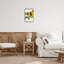 Dessin de tournesol encadré blanc par Nancy Overton-411751961-411751962