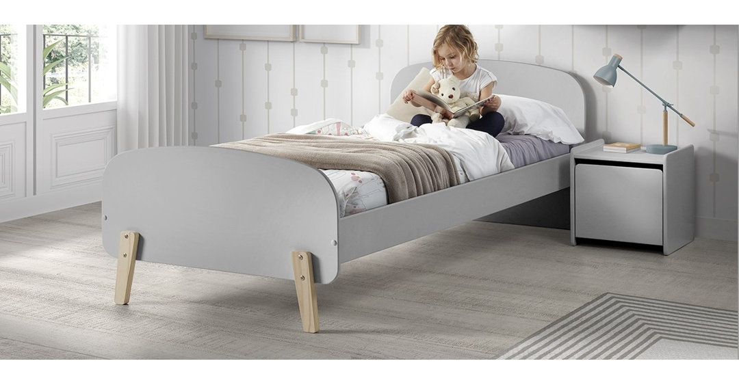 Bett Kiddy mit Lattenrost und Nachtkonsole, 90 x 200 cm