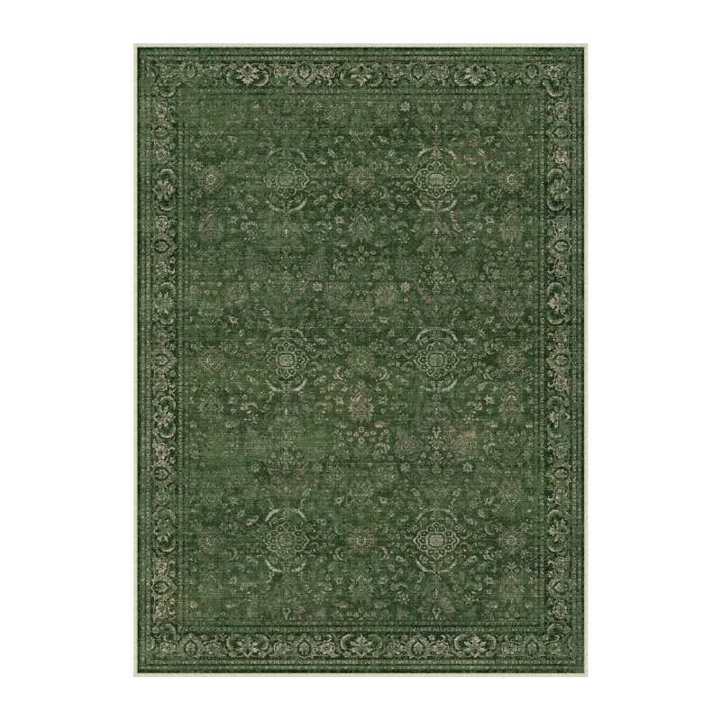 Tapis oriental lavable à la machine avec envers antidérapant Ainez, Rectangle 9 pi x 12 pi