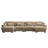 Modular Sectional Sofa Couch With Convertible Ottomans