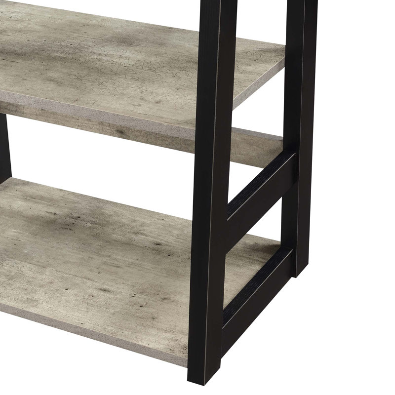 Saribek Bookcase, Faux Birch/Black