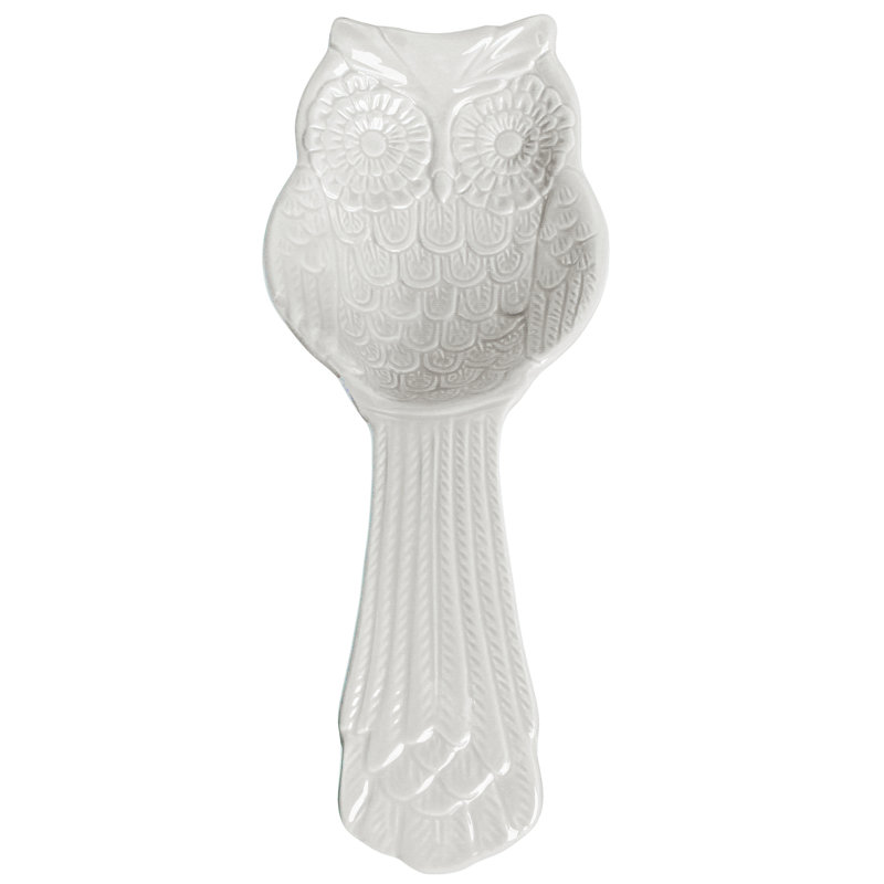Ceramic / Porcelain Novelty Spoon Rest, White