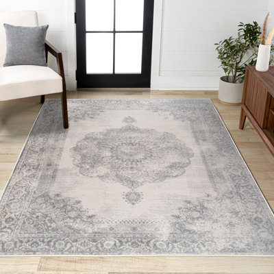 Isanti Cottage Medallion Grey/Ivory Rug
