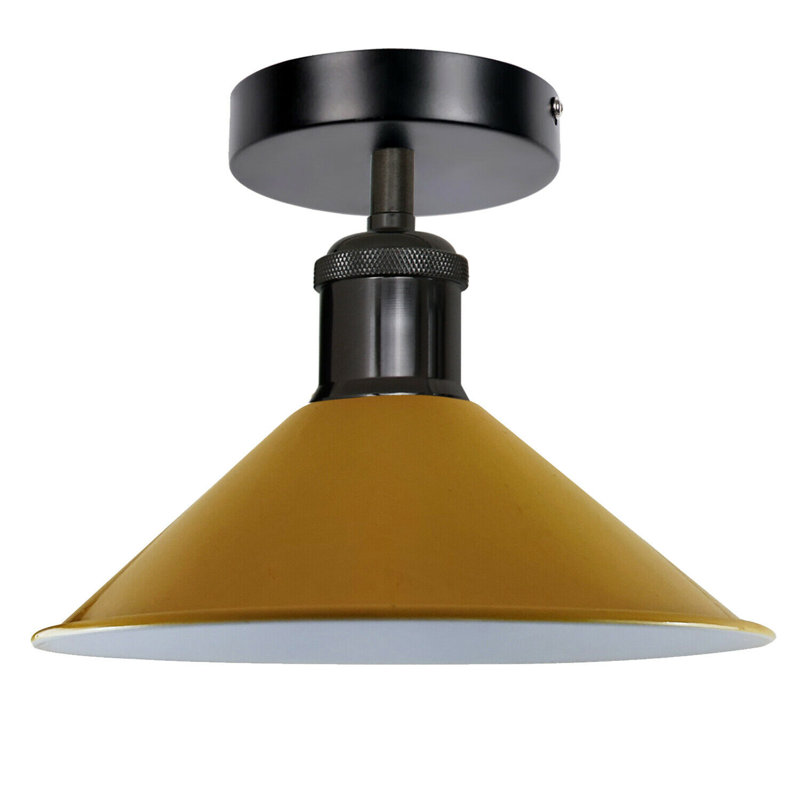 Bussey Semi Flush Mount, Yellow