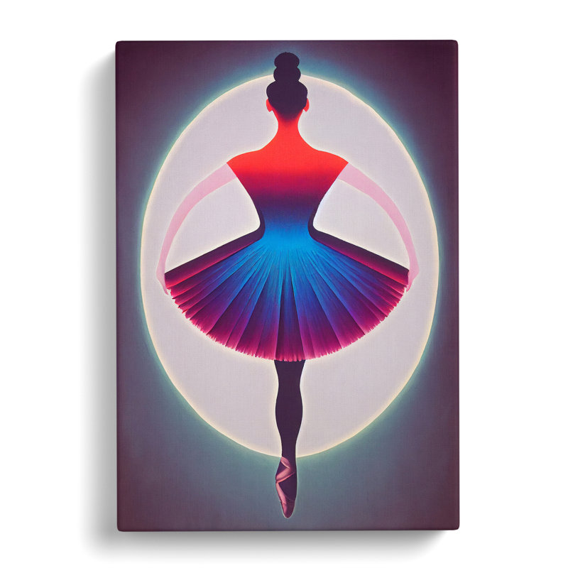 XC1022-1357X Celebrated Ballerina - Wrapped Canvas Print, 50cm H x 35cm W x 3cm D