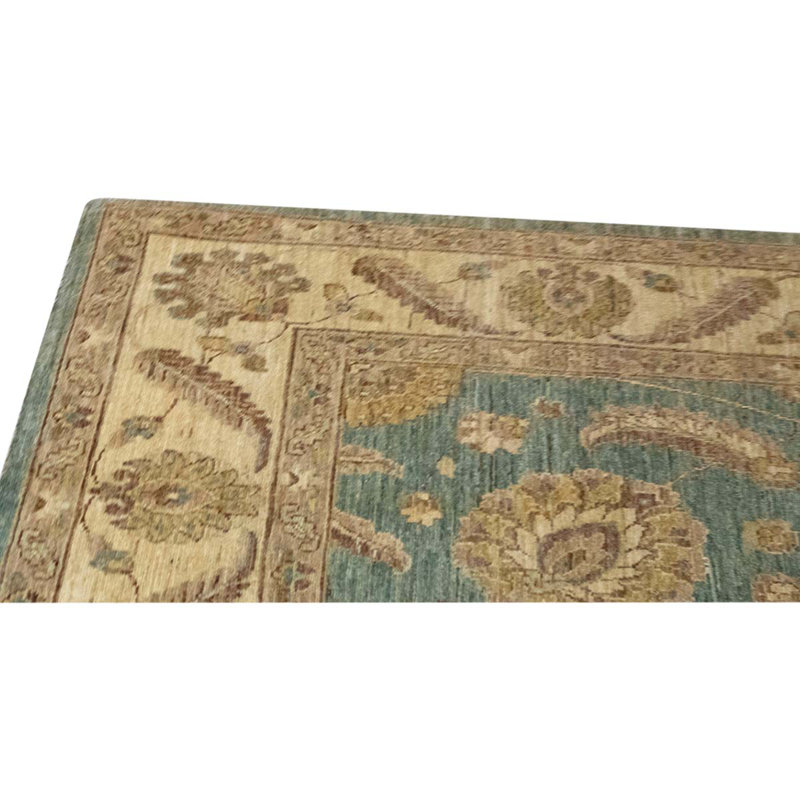 Tapis gris / beige / brun noué à la main de haute qualité