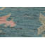 Tapis bleu teint à la main Oushak 7 x 10