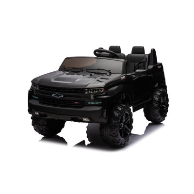 Licensed Chevrolet Silverado Toy Ride On Car, 24V NEECHIPRO Battery Powered Ride On with Remote Control