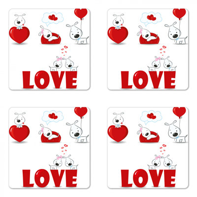 Square 4 Piece Coaster Set