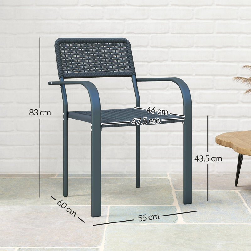 Stacking Patio Dining Armchair