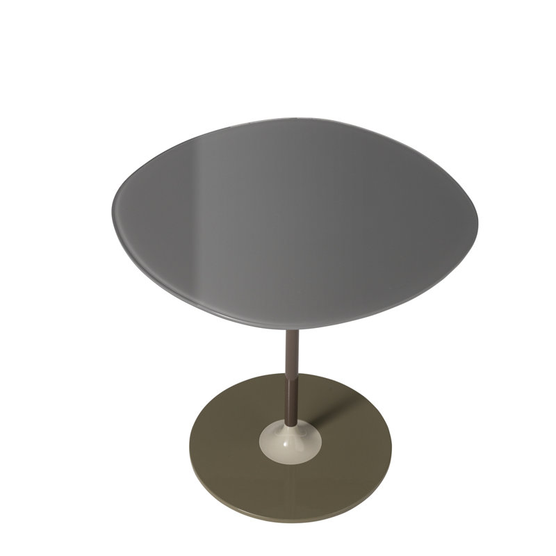 Thierry Glass End Table, Gray