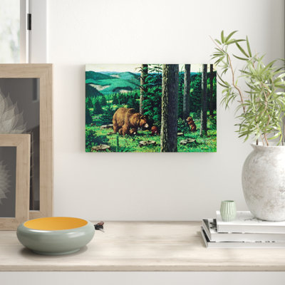Mama And Cubs - Wrapped Canvas Print