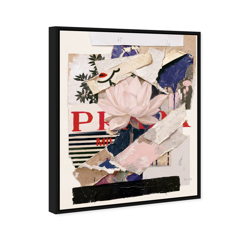 Milano Collage Print by Oliver Gal, 17"H x 21"W, Black Floater Frame